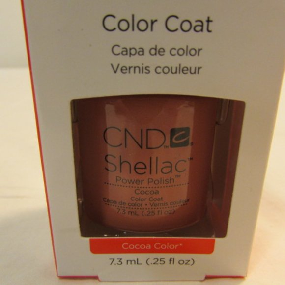 CND Shellac Brand Power Polish Color Coat “Cocoa Color” .25 oz - Picture 2 of 6